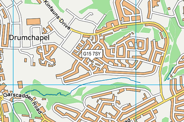 G15 7SY map - OS VectorMap District (Ordnance Survey)