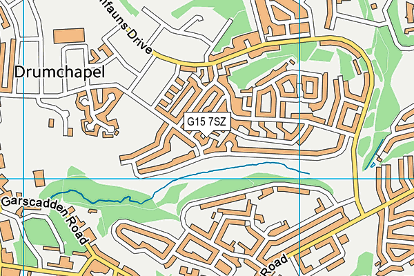 G15 7SZ map - OS VectorMap District (Ordnance Survey)