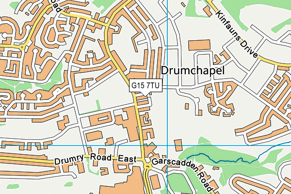 G15 7TU map - OS VectorMap District (Ordnance Survey)