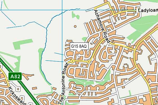 G15 8AQ map - OS VectorMap District (Ordnance Survey)