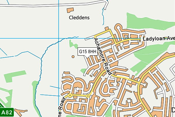 G15 8HH map - OS VectorMap District (Ordnance Survey)