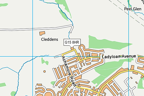 G15 8HR map - OS VectorMap District (Ordnance Survey)