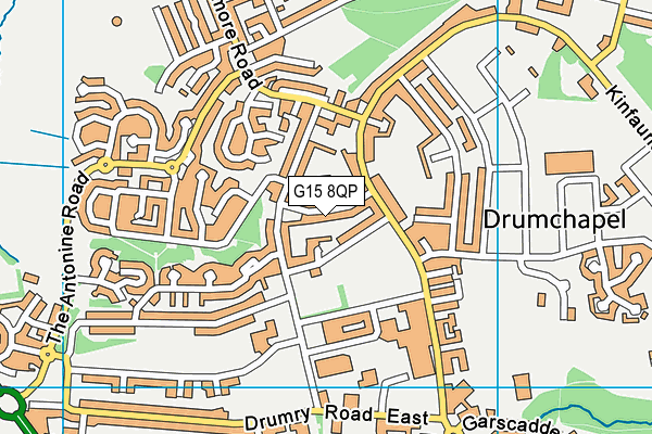G15 8QP map - OS VectorMap District (Ordnance Survey)