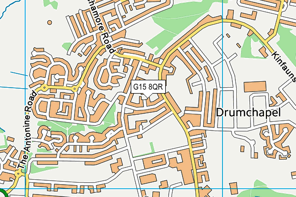 G15 8QR map - OS VectorMap District (Ordnance Survey)