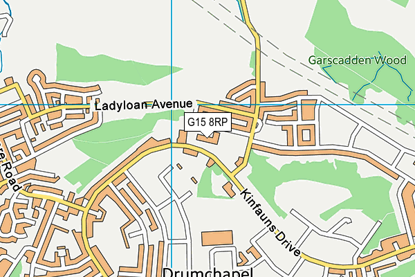 G15 8RP map - OS VectorMap District (Ordnance Survey)