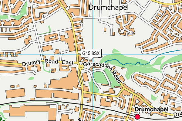 G15 8SX map - OS VectorMap District (Ordnance Survey)