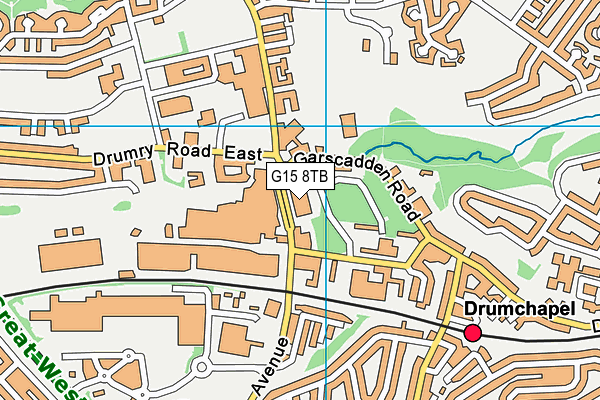 G15 8TB map - OS VectorMap District (Ordnance Survey)