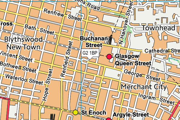 G2 1BP map - OS VectorMap District (Ordnance Survey)