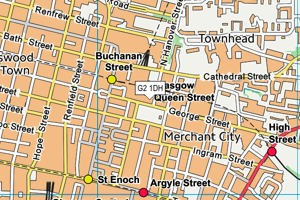 G2 1DH map - OS VectorMap District (Ordnance Survey)