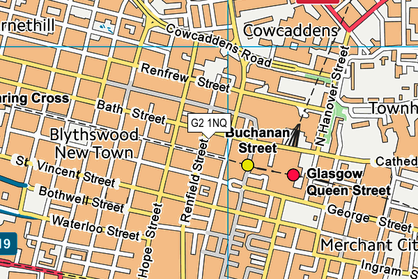 G2 1NQ map - OS VectorMap District (Ordnance Survey)