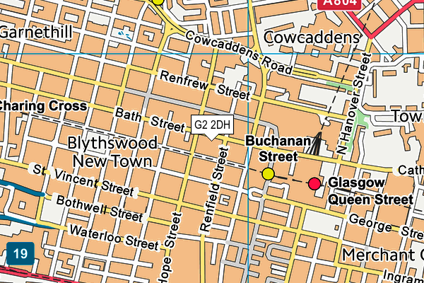 G2 2DH map - OS VectorMap District (Ordnance Survey)