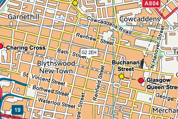 G2 2EH map - OS VectorMap District (Ordnance Survey)