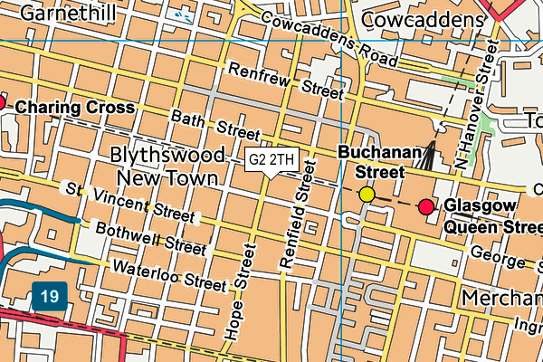 G2 2TH map - OS VectorMap District (Ordnance Survey)