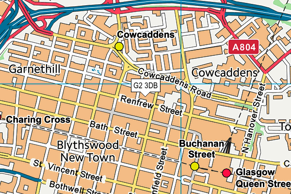 G2 3DB map - OS VectorMap District (Ordnance Survey)