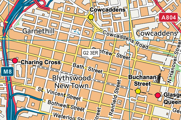 G2 3ER map - OS VectorMap District (Ordnance Survey)