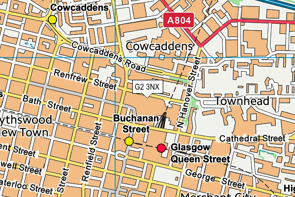 G2 3NX map - OS VectorMap District (Ordnance Survey)