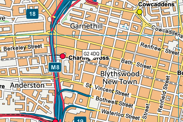 G2 4DQ map - OS VectorMap District (Ordnance Survey)