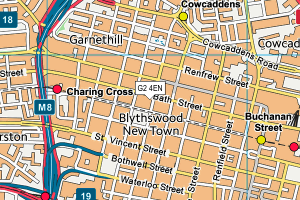 G2 4EN map - OS VectorMap District (Ordnance Survey)