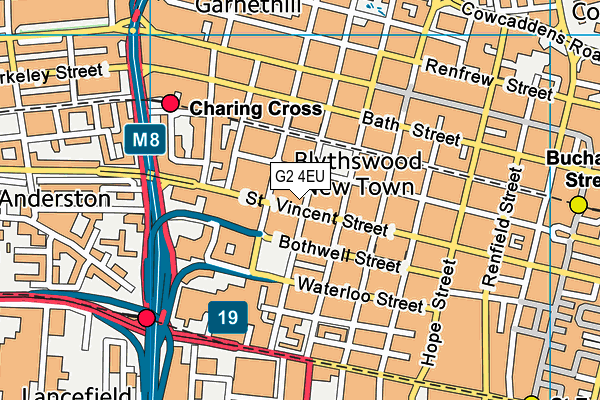 G2 4EU map - OS VectorMap District (Ordnance Survey)