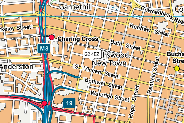 G2 4EZ map - OS VectorMap District (Ordnance Survey)