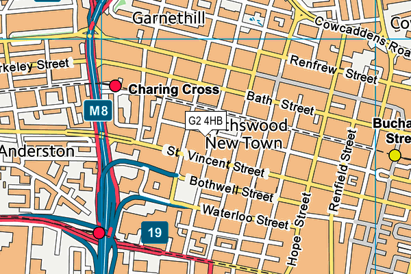 G2 4HB map - OS VectorMap District (Ordnance Survey)