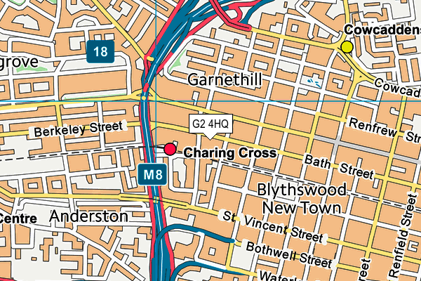 G2 4HQ map - OS VectorMap District (Ordnance Survey)