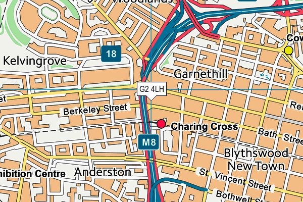 G2 4LH map - OS VectorMap District (Ordnance Survey)