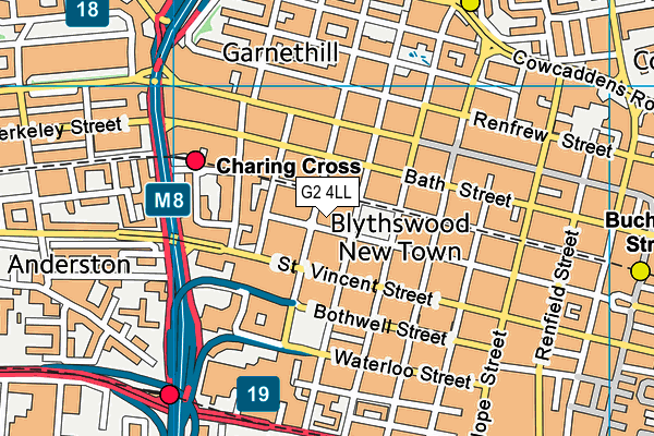 G2 4LL map - OS VectorMap District (Ordnance Survey)