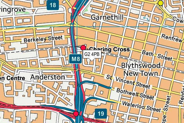 G2 4PB map - OS VectorMap District (Ordnance Survey)