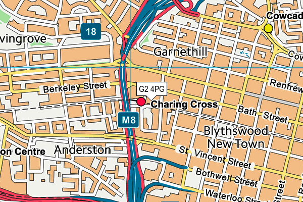 G2 4PG map - OS VectorMap District (Ordnance Survey)