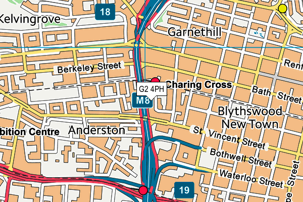 G2 4PH map - OS VectorMap District (Ordnance Survey)