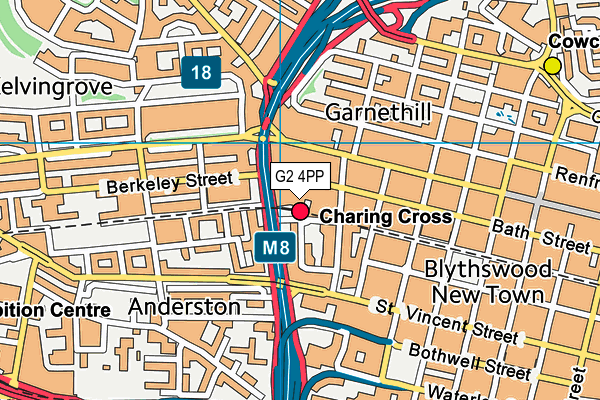 G2 4PP map - OS VectorMap District (Ordnance Survey)