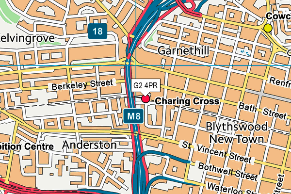 G2 4PR map - OS VectorMap District (Ordnance Survey)