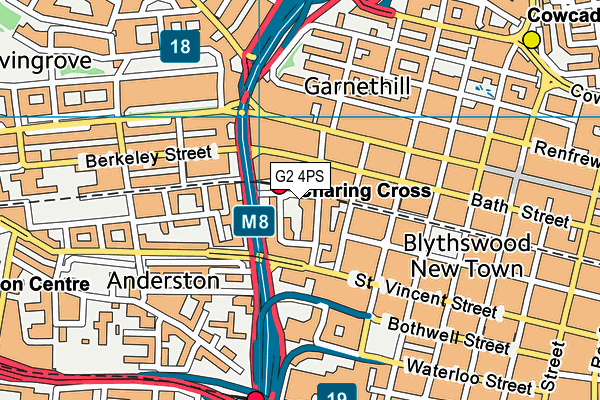 G2 4PS map - OS VectorMap District (Ordnance Survey)