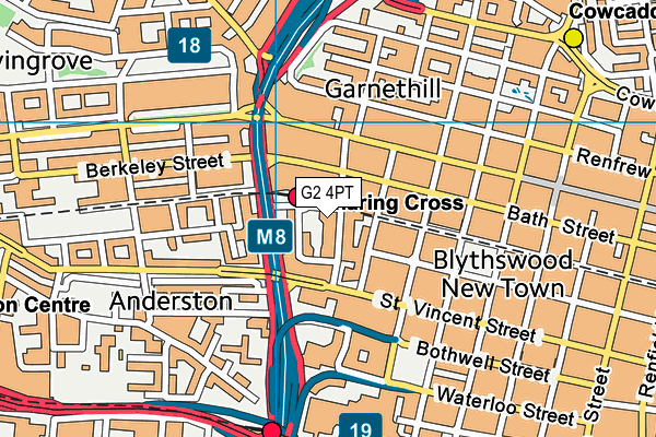 G2 4PT map - OS VectorMap District (Ordnance Survey)