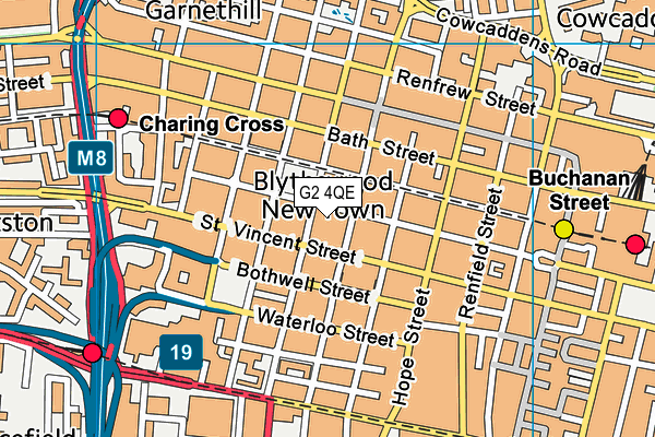 G2 4QE map - OS VectorMap District (Ordnance Survey)