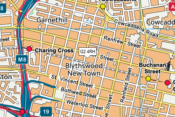 G2 4RH map - OS VectorMap District (Ordnance Survey)