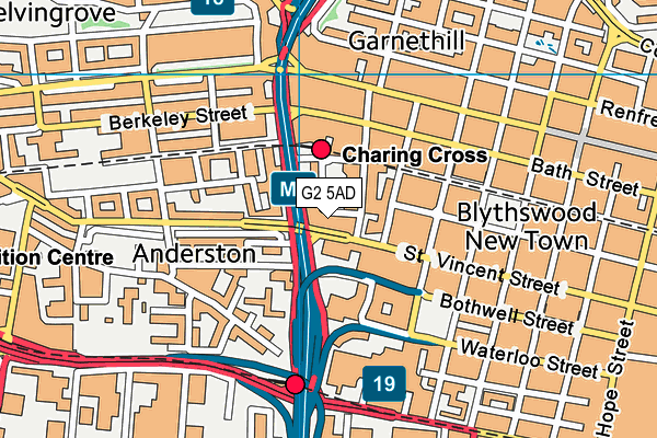 G2 5AD map - OS VectorMap District (Ordnance Survey)