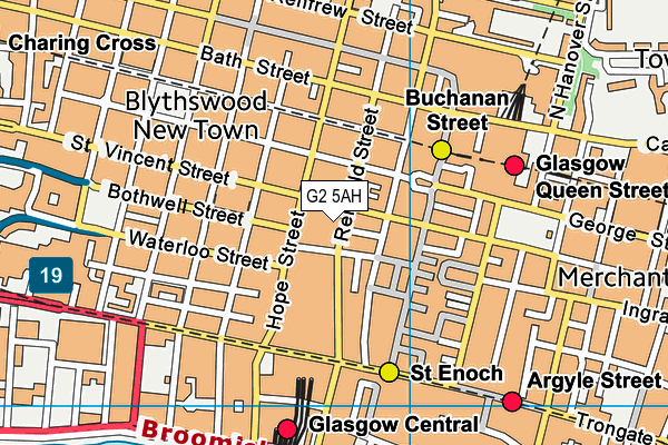 G2 5AH map - OS VectorMap District (Ordnance Survey)