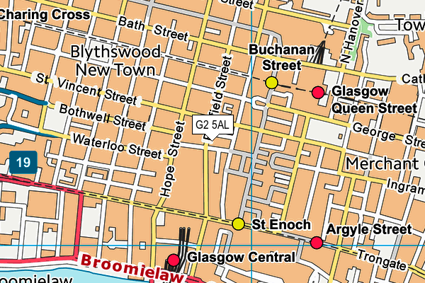 G2 5AL map - OS VectorMap District (Ordnance Survey)