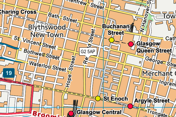 G2 5AP map - OS VectorMap District (Ordnance Survey)