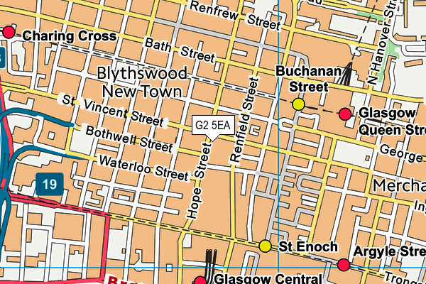 G2 5EA map - OS VectorMap District (Ordnance Survey)