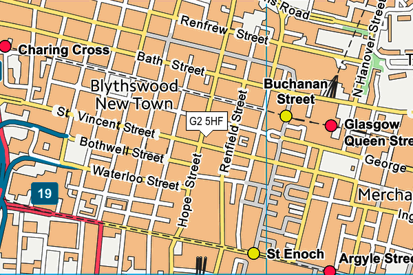 G2 5HF map - OS VectorMap District (Ordnance Survey)