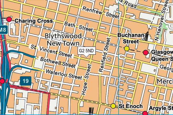 G2 5ND map - OS VectorMap District (Ordnance Survey)