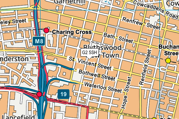 G2 5SH map - OS VectorMap District (Ordnance Survey)