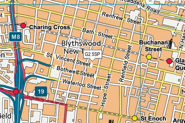 G2 5SP map - OS VectorMap District (Ordnance Survey)