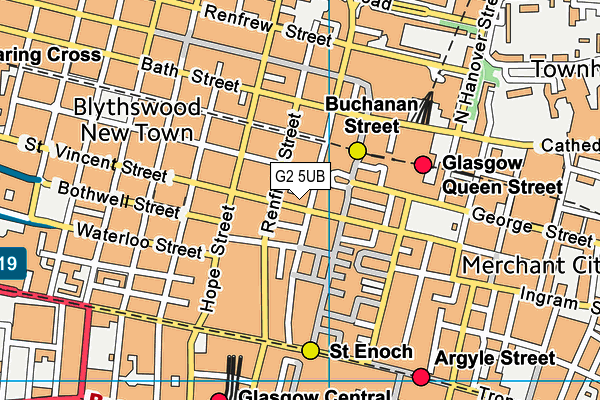 G2 5UB map - OS VectorMap District (Ordnance Survey)