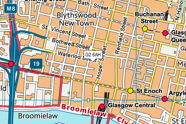 G2 6AH map - OS VectorMap District (Ordnance Survey)