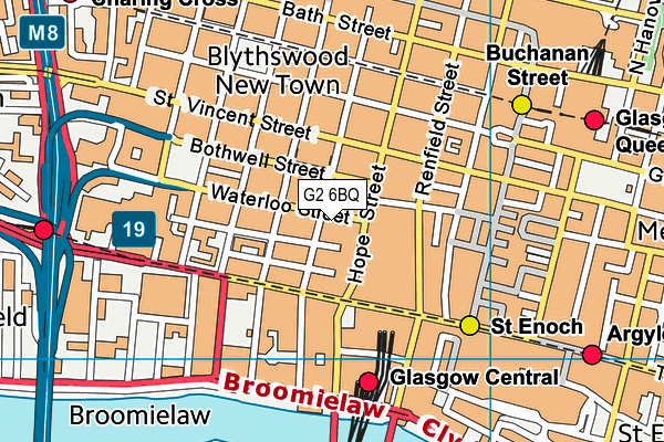 G2 6BQ map - OS VectorMap District (Ordnance Survey)