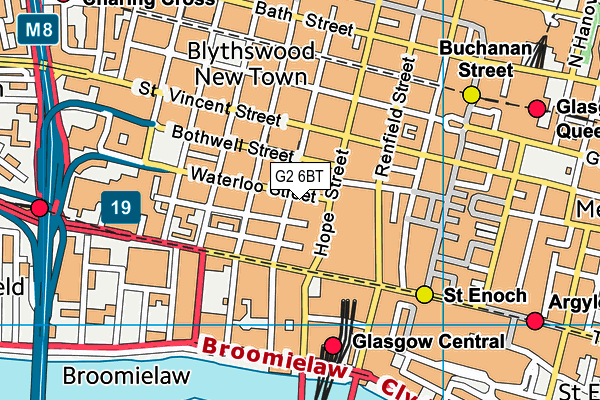 G2 6BT map - OS VectorMap District (Ordnance Survey)